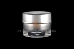 1001-4-ACRYLIC-ROUND-JAR-SILVER-10-GR