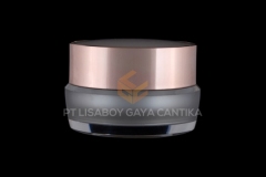 1004-4-ACRYLIC-ROUND-CHROME-ROSE-GOLD-JAR-PEARL-15-GR