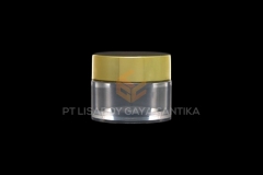 1042-1-ACRYLIC-JAR-TRANSPARENT-WITH-GOLD-CAP-5-GR